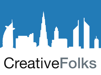 CreativeFolks logo design conferences creative design dubai folks front end front end design logo meetup sharjah uae ui ux