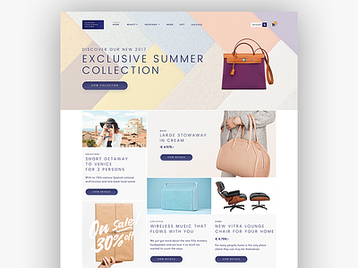 Sanoma eCommerce Web Design blog ecommerce lifestyle magento2 minimal pastel responsive sanoma sketch webshop