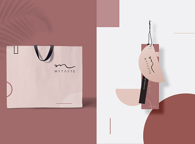 MyTaste Branding Design bag branding design elegance fashion female graphic design illustration logo packaging typography