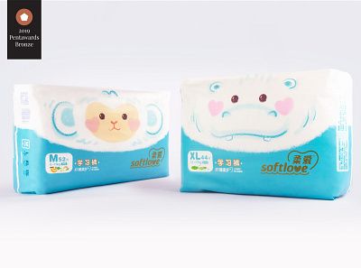 Softlove Branding Design animal baby babycare branding cartoon cute design diaper graphic design illustration logo packaging typography