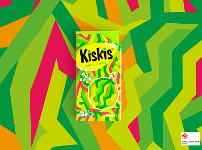 KisKis - GUM Packaging Design box branding candy colourful design graphic design gum illustration packaging playful typography