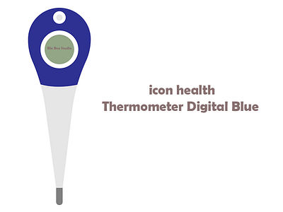 bix box studio - icon health Thermometer Digital Blue design health icon iconhealth iconthermometer thermometer