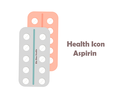 bix box studio Health Icon Aspirin aspirin icon health health icon icon