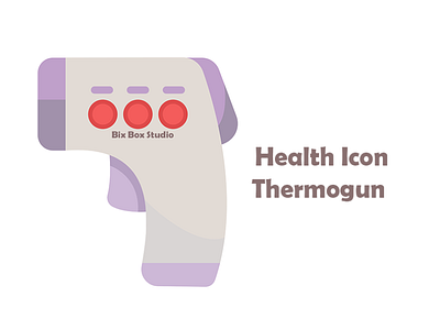 bix box studio Health Icon Thermogun Purple health health icon icon iconthermogun