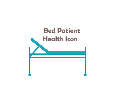 blue patient bed Health Icon