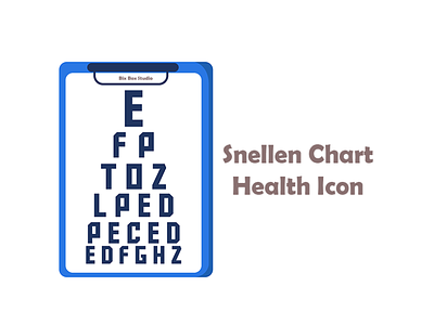Snellen chart Health Icon