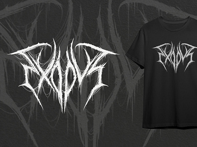 Logo Death Metal for T-shirt dark art deat metal t shirt death metal logo lettering death metal logo death metal t shirt design t shirt mockup