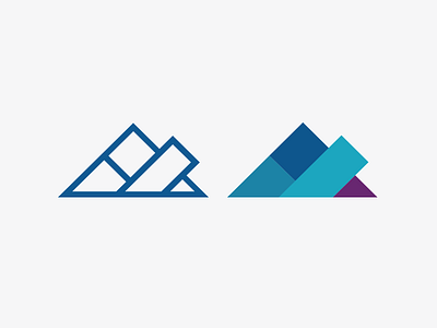 Arctic / Geometric / Tech arctic geometric ice logo mark minimalistic mountain north tech technology