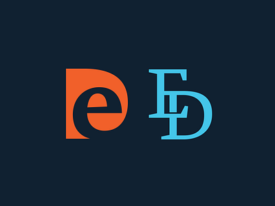 ED Monogram ed icon monogram monograms symbol typography