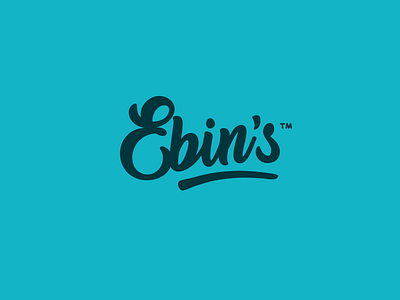 Ebin's custom ebin ebins lettering logo logotype mark sublime typography word mark