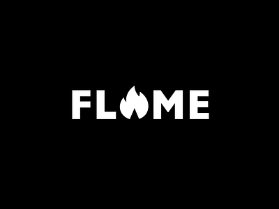 Flame custom fire flame form identity logotype mark typography word mark wordmark