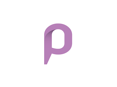P identity letter logo mark p symbol