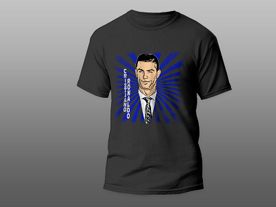 T-shirt Design, Cristiano Ronaldo animated logo animation 3d black and white logo business logo business logo design cr7 cristianio ronaldo design designer rajon eye logo graphic design illustration logo logo designer minimal professional tshirt deisgn t shirt design t shirt designer ui