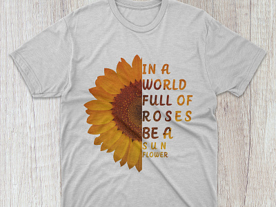 Sunflower t-shirt design