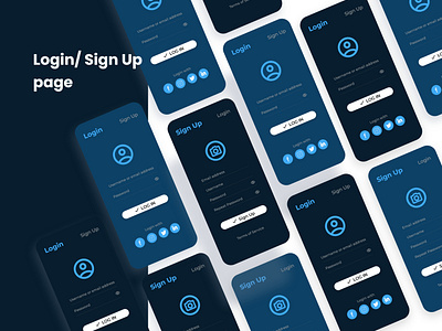 Log in page — Sign Up page design. Untitled UI