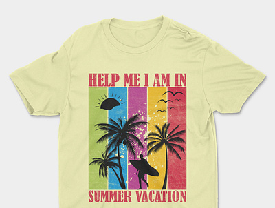 Summer T-Shirt Design branding bulk tshirt business logo custom tshirt illustration summer summer t shirt design summer tshirt trendy tshirt tshirt tshirt design tshirt design idea vacation tshirt