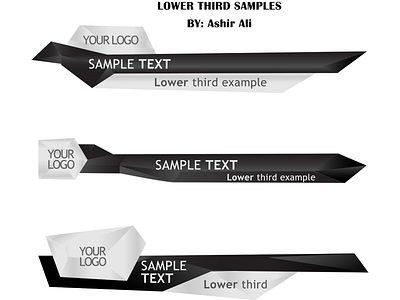 LOWER THIRDS Samples animation branding design illustration logo lower third lower thirds minimal packaging mockup