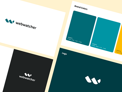 Webwatcher - Branding app branding design logo monitoring vector web