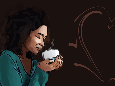 Coffee Lady design graphic graphic design graphicdesign illustration motion graphics