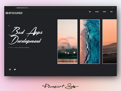 Bad Apps Development. branding css html ui ux web web designer web develop web developer