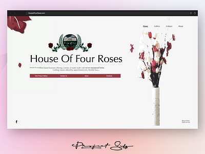House of Four Roses branding css design graphic html ui ux web design web dev web develop web developer