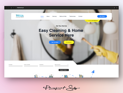 Tolka Cleaning branding css design graphic graphic design html logo ui ux web web design web designer web dev web develop web developer