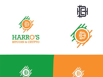 Bitcoin business logo design