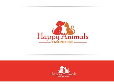 happy-animals-logo-design animals logo business logo cat and dog flat design flat logo graphic designer happy animals illustrator logo design logo design branding logo design concept logo designer logo designs logodesign minimalist logo modern logo mzmonir outstanding logo pets logo vector