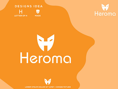 h-mask -ogo design business logo flat logo graphic designer h logo h mask logo heroma illustrator letter h logo lettering logo logo design logo design branding logo design concept logo designer mask logo minimalist logo modern logo modern logo design mzmonir outstanding logo vector