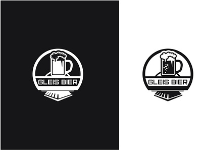 GLEIS BIER LOGO DESIGN bier shop logo business logo creative logo design flat logo gleis bier gleis bier logo graphic designer illustration logo logo designer minimalist logo modern logo mz monir mzmonir outstanding logo station bier store logo station icon logo train bier logo train icon logo