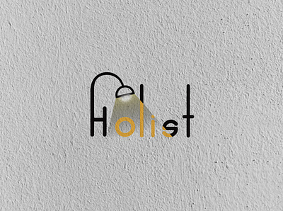 LIGHTING COMPANY "HOLIST" LOGO amazing logo business logo creative logo design flat logo fresh new logo graphic designer holist logo illustration lighting business logo lighting company logo logo logo creator logo designer logo maker minimalist logo modern logo mzmonir outstanding logo unique logo