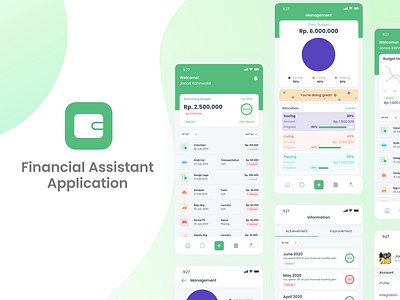 Financial Assistant Application UI/UX Design