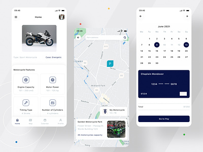 Motorcycle Rental App Design