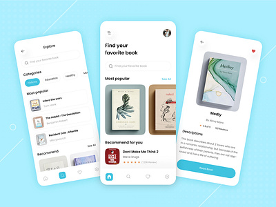 📚 E-Book Mobile App UI Design
