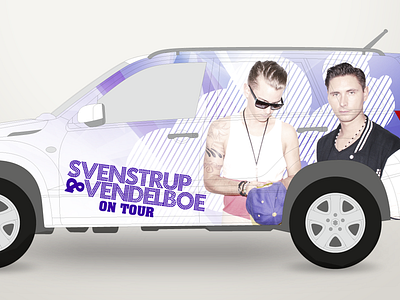 Car for Svenstrup & Vendelboe car dj illustrator purple svenstrup vendelboe