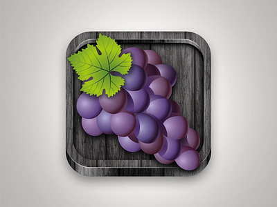 Wine Icon app grape icon illustration ios iphone wine
