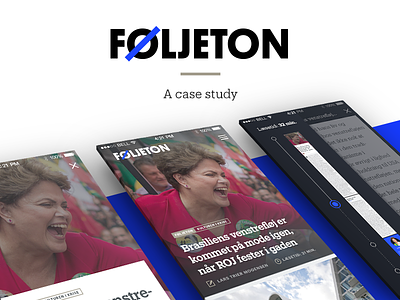 Føljeton flat icons magazine mobile modern news newspaper simple timeline typography ui ux
