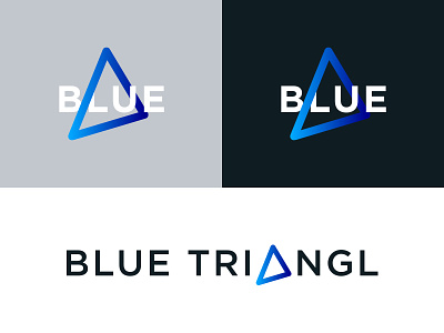 Blue Triangl Branding blue branding icon identity logo nordic triangl triangle