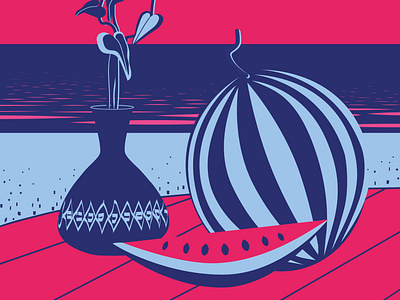 Vector graphic illustration still life