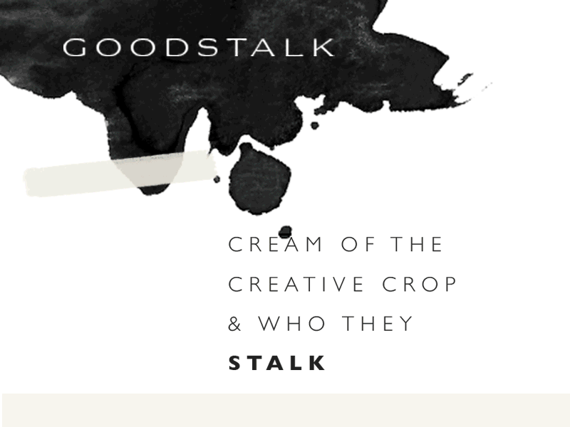 Good Stalk black and white blog branding ink web