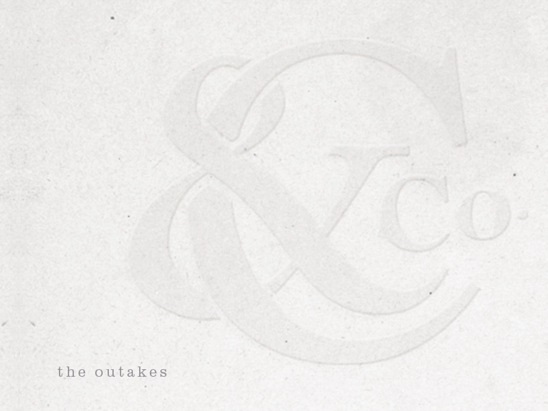 C & Co. ampersands branding embossed monograms rejects