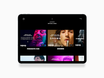 Bring me the horizon design concept site app bring me the horizon concept design mobil music rock ui web world