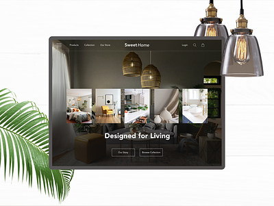 Sweet Home furniture store UI/UX app design furniture home mobil ui web world