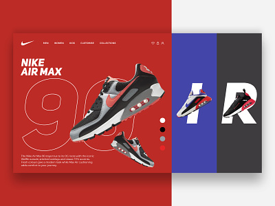 Nike Air Max Product Page Design Concept 2 adobe xd clothing brand ecommerce fashion footwear homepage kicks landing page mockup nike nike shoes product shoes store typography ui uidesign uiux ux web design website