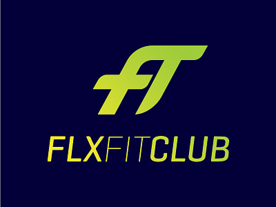 FIT logo branding fit fitness ligature logo negative space