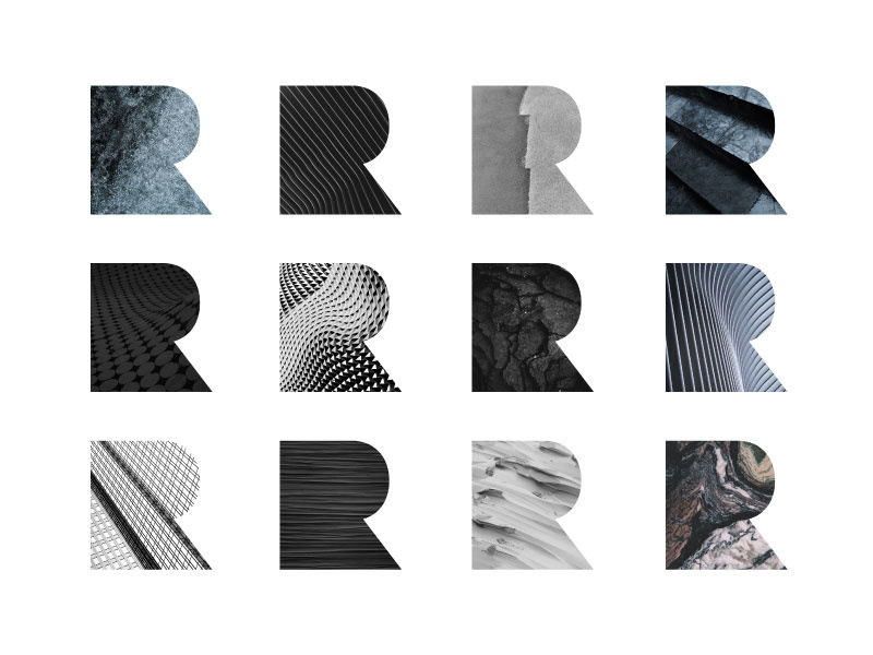 Textured R by Ana C Juan-Gomez on Dribbble