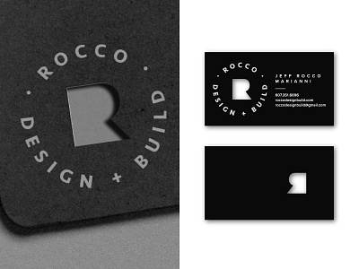 R Business Card Concept brand branding construction design logo negative space type