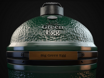 Big Green Egg 3d bbq big cinema 4d egg green grill model render