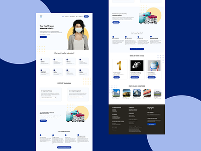 Hospital Landing Page - A Redesign of Mayo Clinic design figma illustration landing page ui user interface web web app