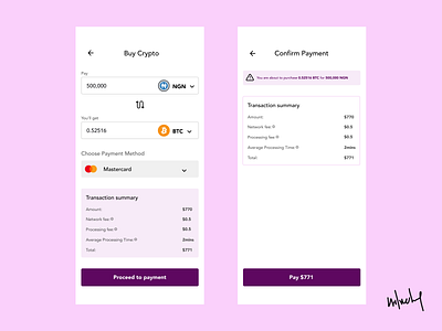 Crypto On-ramp Design